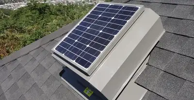 attic fan installation services with energy-efficient roof-mounted ventilation system in Minneapolis, MN