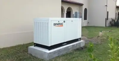 generator installation service showing standby generator professionally installed for residential power backup in Minneapolis, MN