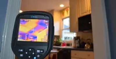 home energy audit service using thermal imaging to evaluate electrical efficiency inside a home in Minneapolis, MN