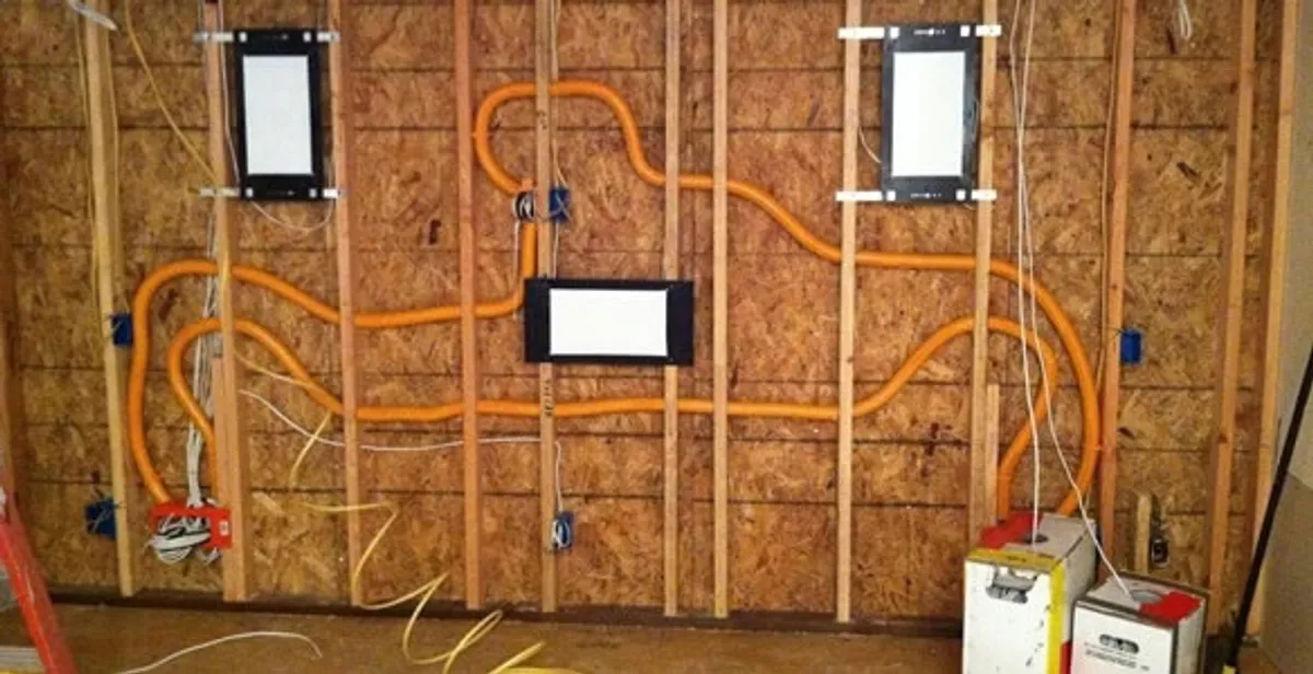 new construction wiring project displaying complete electrical system layout installed by professionals in Minneapolis, MN