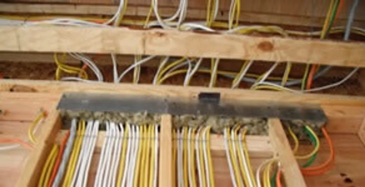 new construction wiring services with organized electrical rough-in performed by licensed electricians in Minneapolis, MN