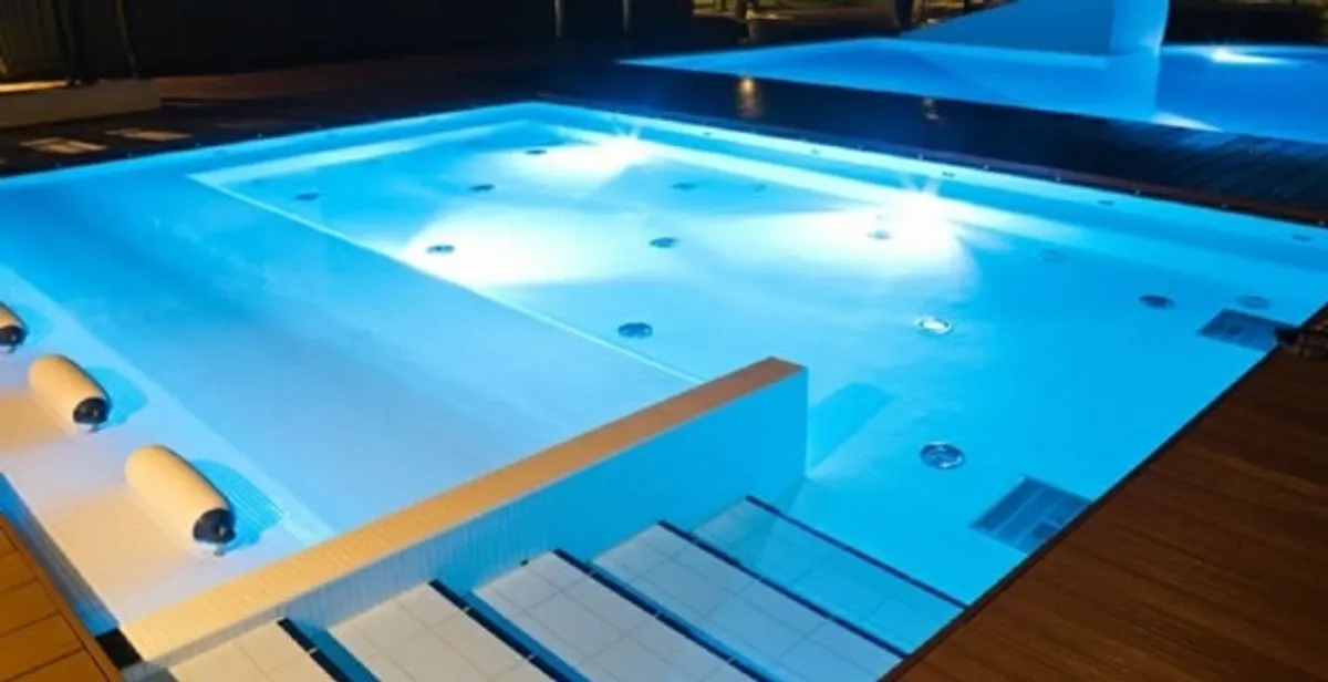 pool light installation and repair services providing modern illuminated pool lighting in Minneapolis, MN
