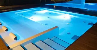 pool light installation and repair services providing modern illuminated pool lighting in Minneapolis, MN