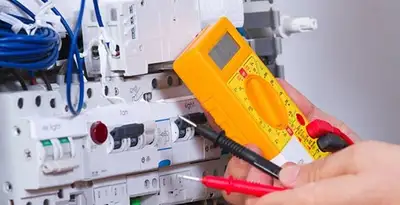 Residential electrician testing home electrical panel for safety and performance in Minneapolis, MN