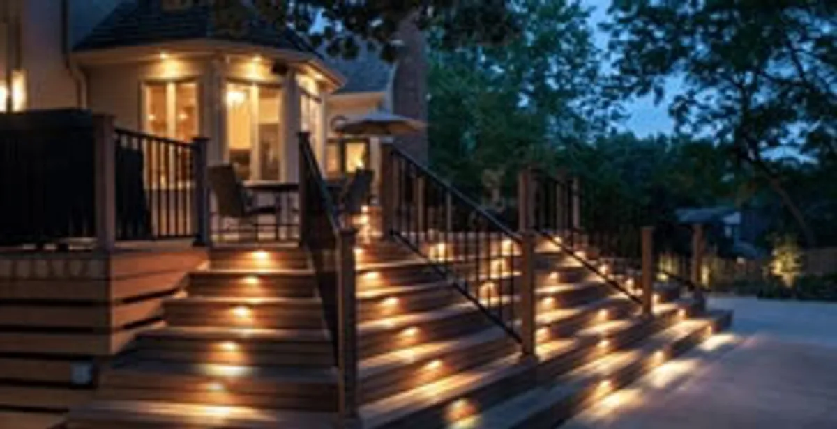 Residential electrician installing outdoor lighting for home safety in Minneapolis, MN