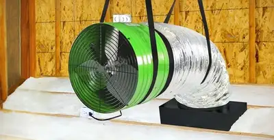 whole house fan installation services with professionally mounted ventilation fan system in Minneapolis, MN